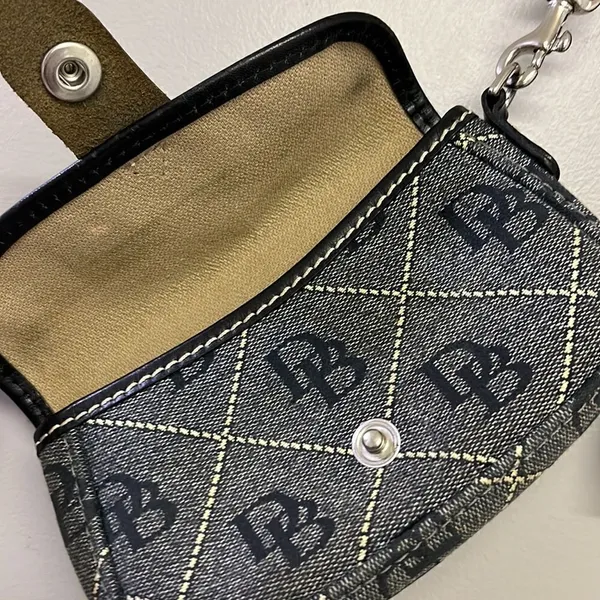 Dooney & Bourke Flap “DB” Wallet Wristlet- approx 6.5”/4.25”/1.25” - Image 7