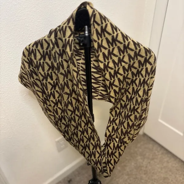 Michael Kors Brown‎ and Tan Logo Scarf - Image 4