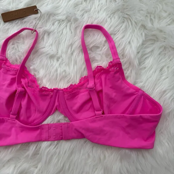 Skims Fits Everybody Lace Underwire Bra Taffy Size 44A - Image 7