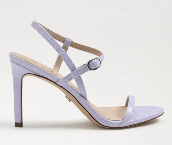 Sam Edelman Doran Lavender Purple Strappy Sandal Heel NEW, Size 6.5, MSRP $130 - Image 2