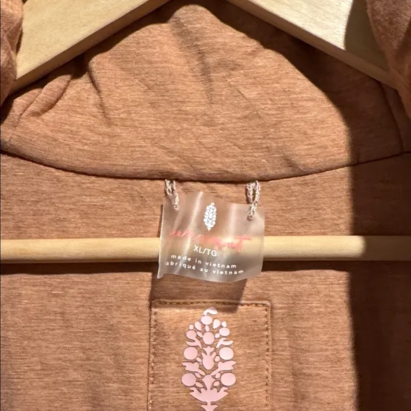 Free People vest slalom crystal ball puffer Pink taupe terra cotta reversible - Image 6