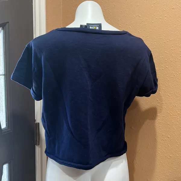 Anthropologie Maeve Riviera blue sweatshirt top - Image 6