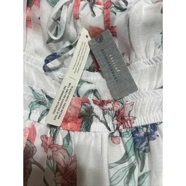 Anthropologie The Somerset strapless dress Ivory Petite XXS Prom Wedding Cottage - Image 9