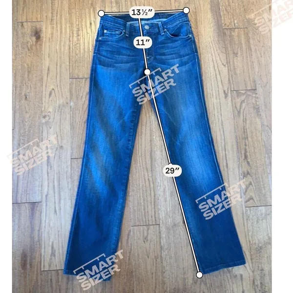 7 for all Mankind kimmie straight dark wash jeans 27 - Image 4