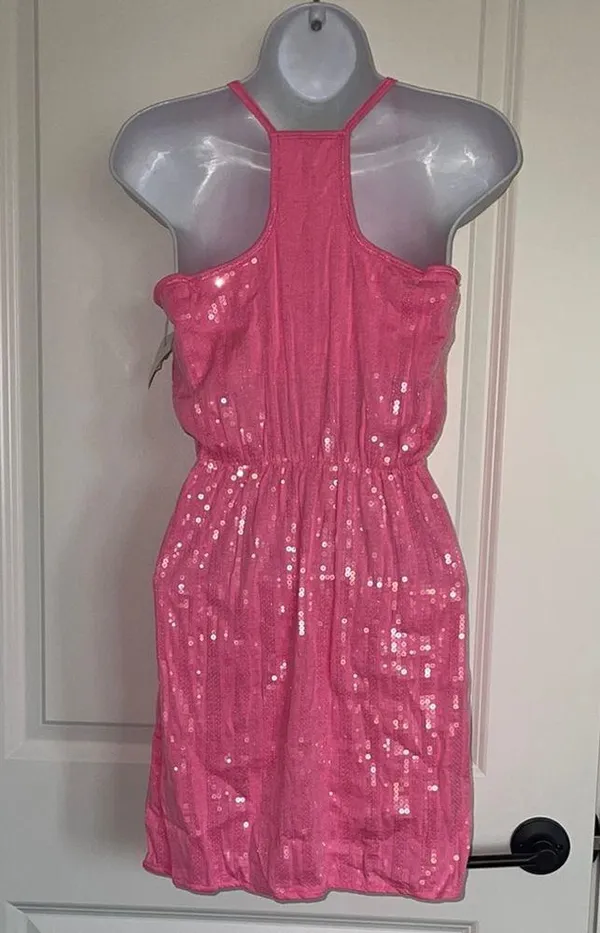 NWT! Aeropostale Pink Sequin Dress Size XS - Image 3