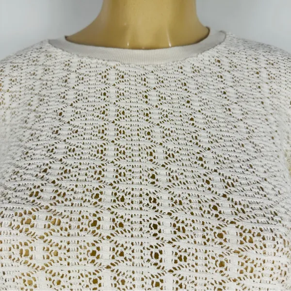 Set 2 Divided Shirts Sz M Black Lace Crochet Sweater Shirt H&M HM Top - Image 13