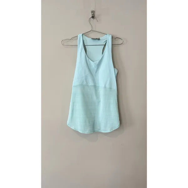 Athleta Blue Shelf Bra Tank Top Side Zipper Pocket Women's Medium 2684 - Image 2