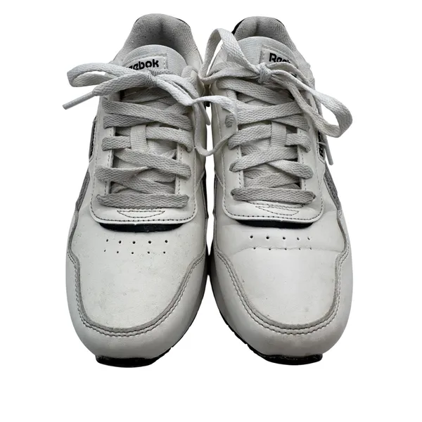 Reebok Women's 8.5 White Sneakers Royal Glide Platform‎ Leopard Print - Image 7