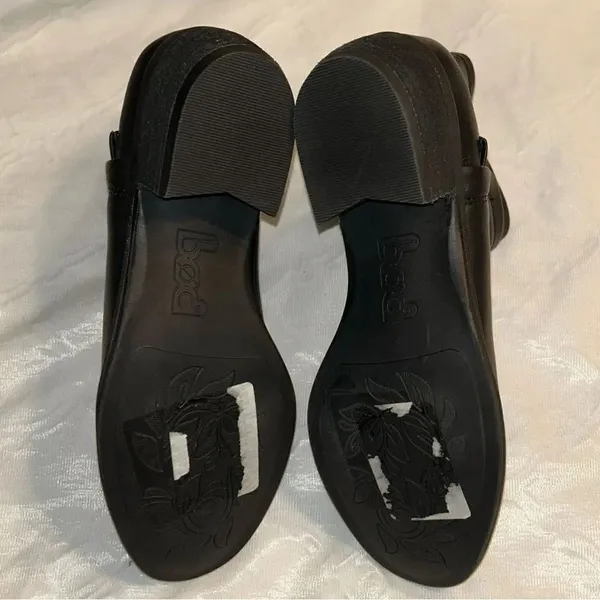 B.O.C Black Leather Ankle Booties(Size 6) Black - Image 7