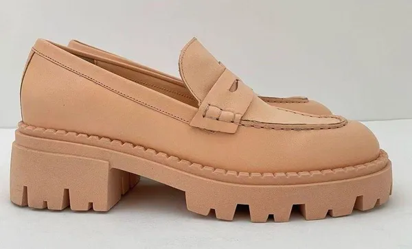 Free People Lyra Chunky Lug Sole Leather Loafer Women’s 38.5 (US 8) - Image 5