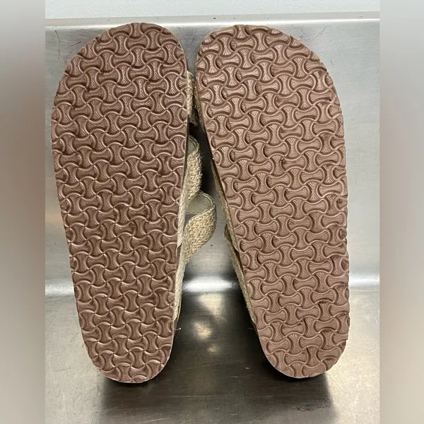 Women’s Tan Slides with Woven Straps - Size 42 EU - NWOT - Image 7