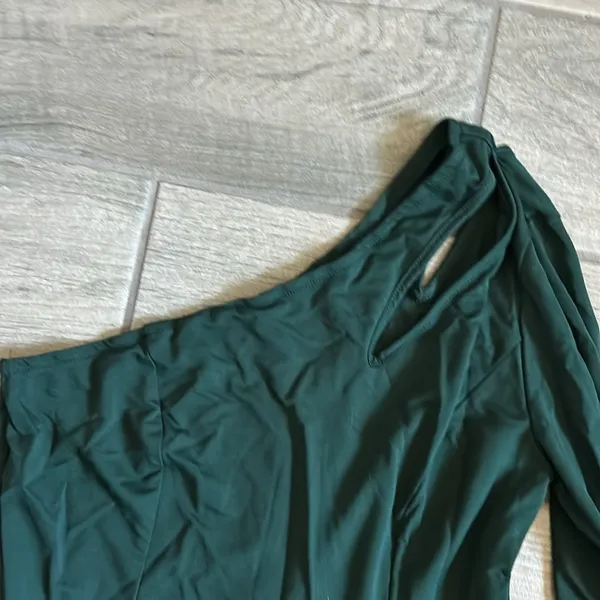 Pretty garden one shoulder dress Green Size M - Image 3
