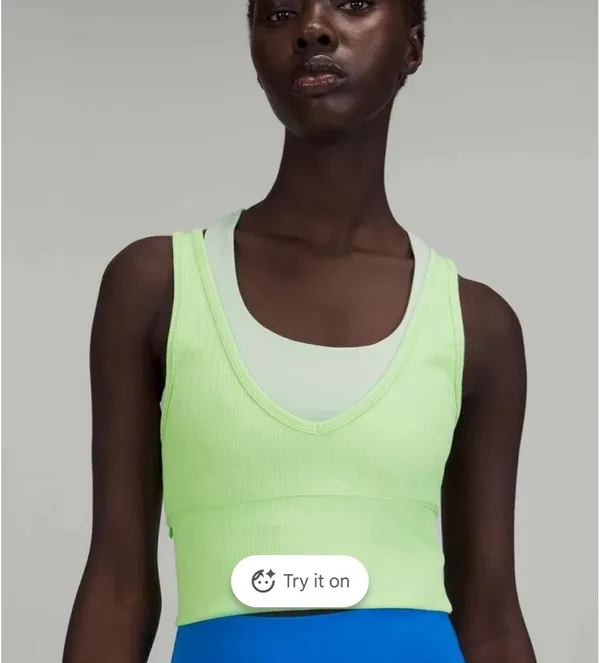 Lululemon Power Pivot Tank Scream Green - Image 2