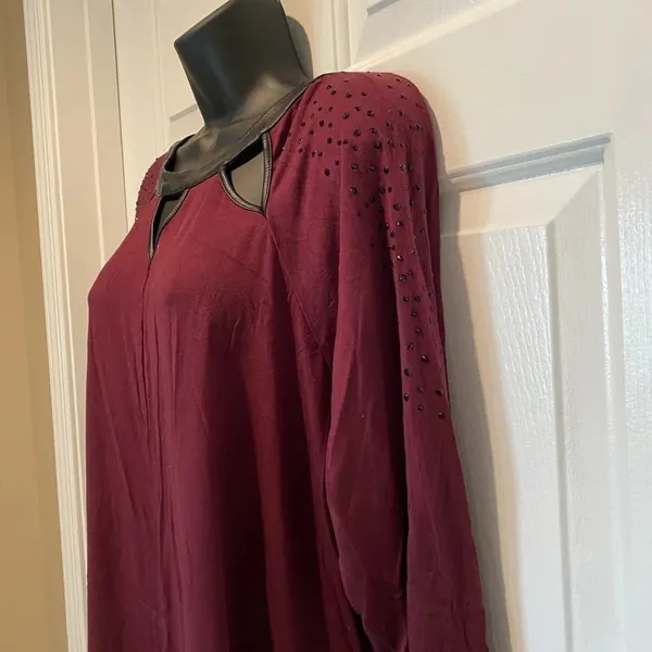 Maroon tunic belle by‎ Kim gravel size xl - Image 3