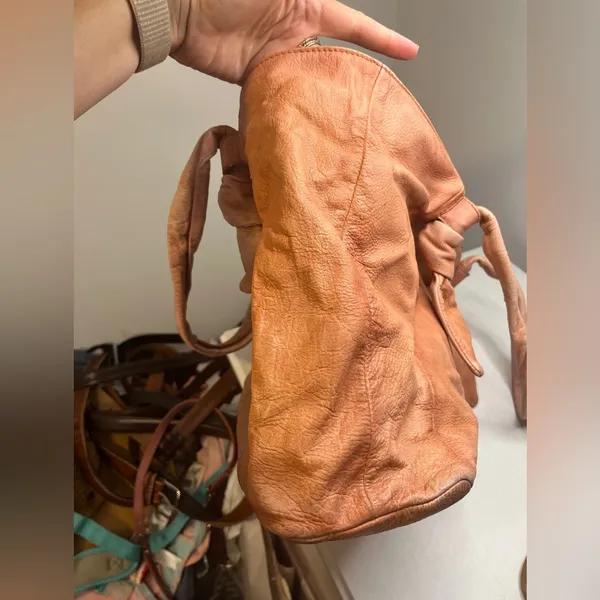Frye Nora Knotted Hobo Tote Leather Pink - Image 13