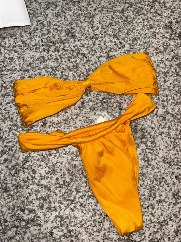 Hard Swimwear Orange Bikini - Image 2