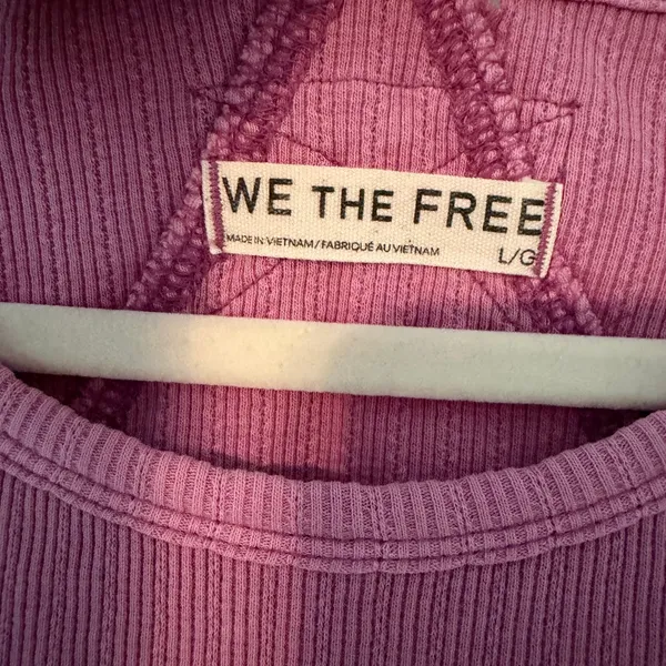 We The Free BUNDLE OF 2 Picture You T-Shirts Pink & White Women's Size L - Image 3