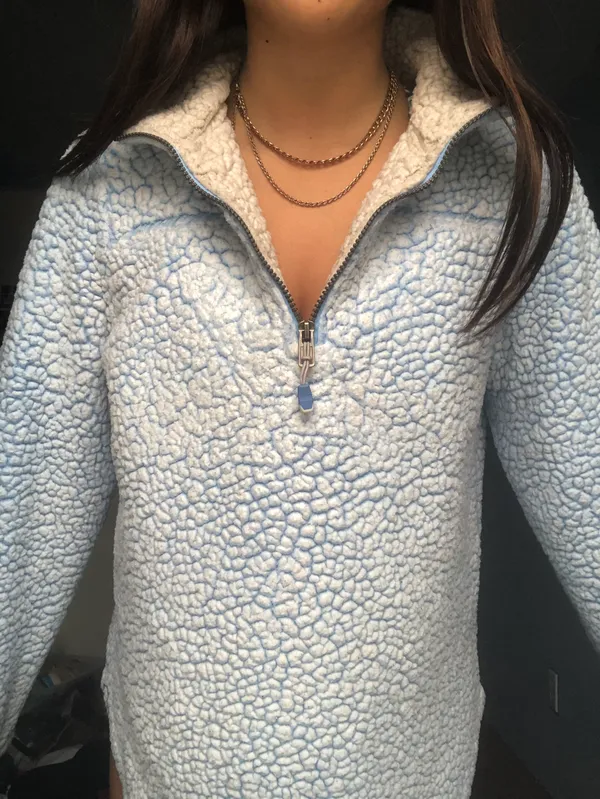 Blue Sherpa Fleece - Image 4