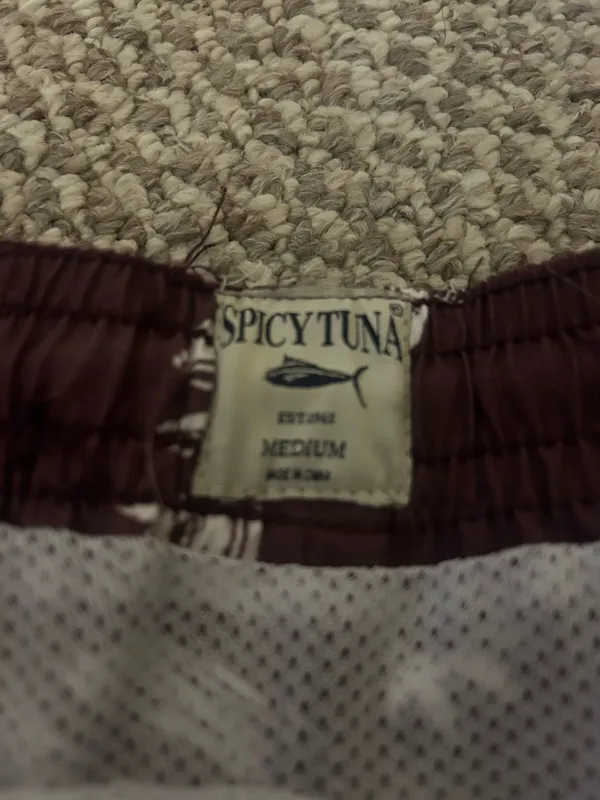 Spicy tuna swim trunks Red Size M - Image 4