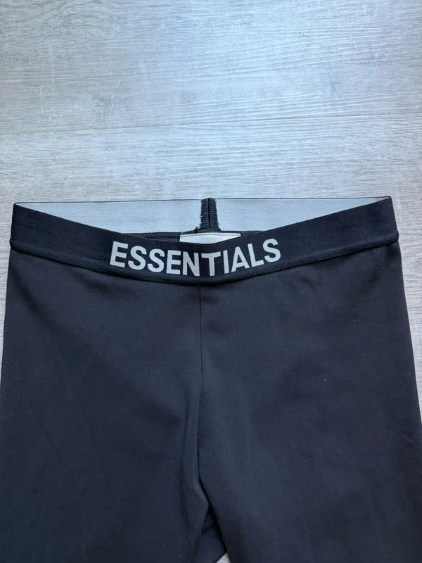 Fear Of God Essentials Black Biker Shorts Size XS Mid Rise - Image 2