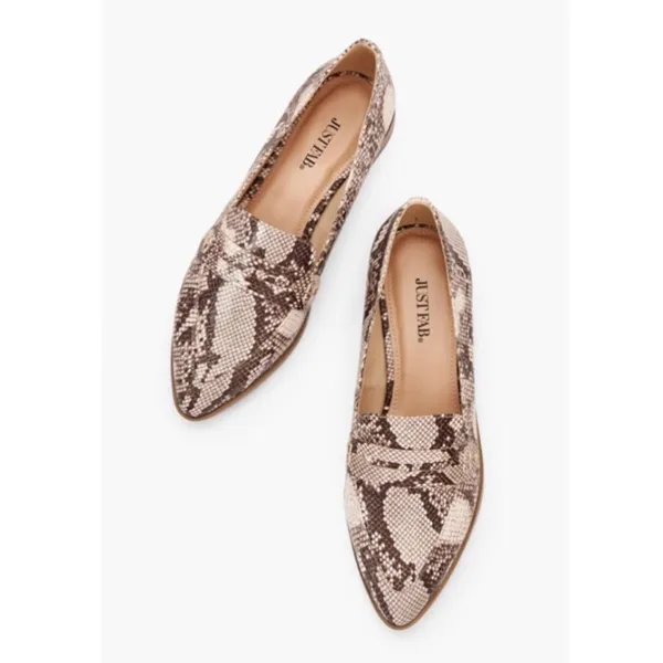 JustFab Livia Loafer Snake Size 8 NWOT Reg $59.95 - Image 3