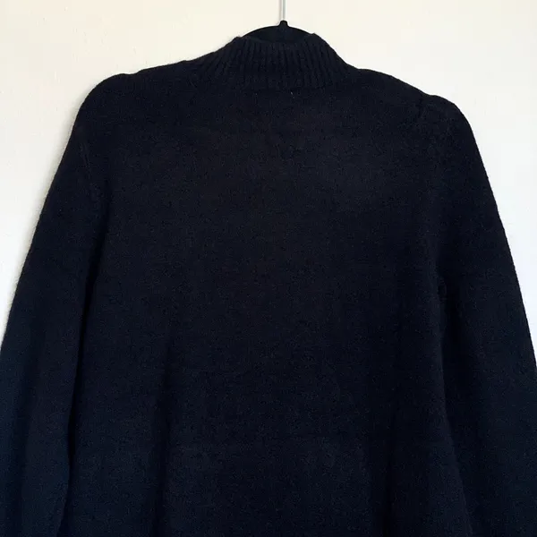 NEW J. Crew Sz M Extra Soft Mockneck Wool Blend Sweater Mini Dress Black‎ BU755 - Image 6