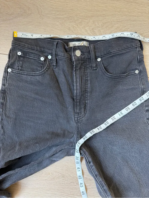 Madewell The Perfect Vintage Jean Faded Black Size 27 High Rise Ankle Length - Image 10