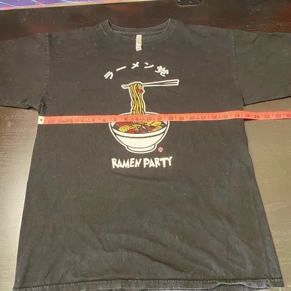 Alstyle Black Cotton Tee with Tag Detail - Image 4