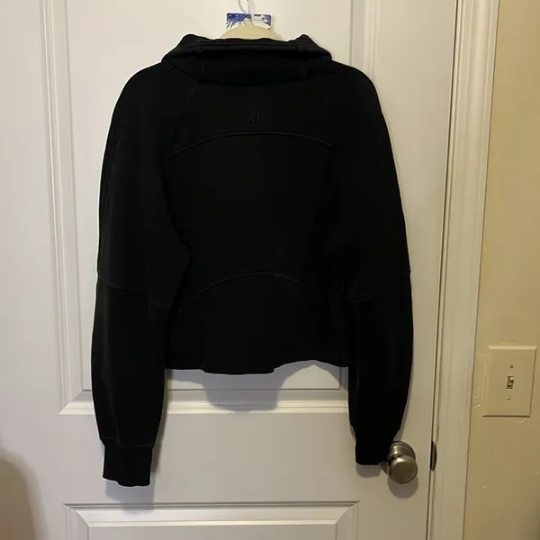 56. Lululemon Scuba Oversized Funnel Neck Shirt Black - Image 4