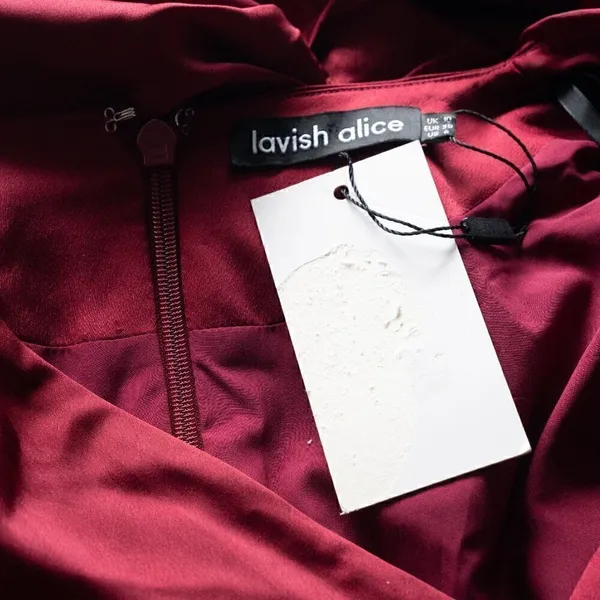 Lavish Lice.‎ Ruby Holiday Satin Wrap Dress. - Image 9