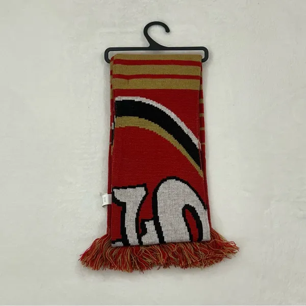 San Francisco SF 49ers NFL Football FOCO Team Logo Acrylic Winter Scarf Scarve B - Image 3