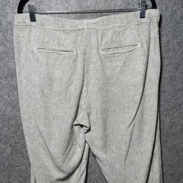 Susina Womens Linen Blend Cropped‎ Lounge Pants Small Pull On Capri - Image 7