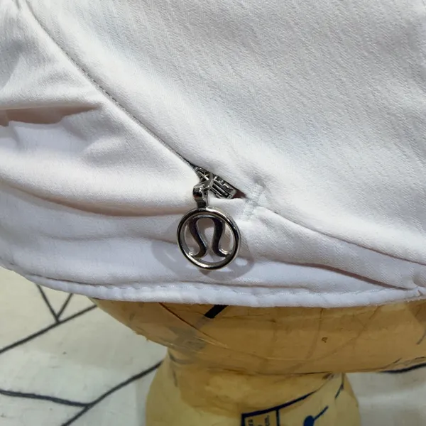 Lululemon Running Hat O/S White‎ Side Zip Pocket Adjustable Strap Cap - Image 4