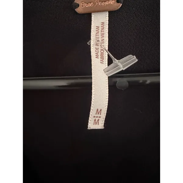 Free People Time on my side Mini Dress Black Floral‎ V-Neck Bell Sleeve Size M - Image 8