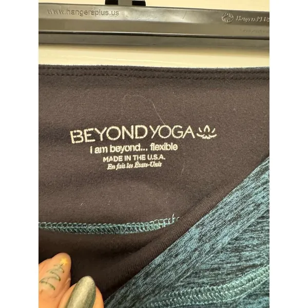 Beyond Yoga Space Dye Teal Leggings Size Small - Image 4