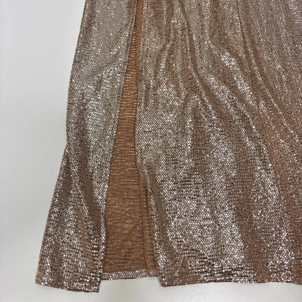Show Me Your Mumu Sydney Midi Dress Gold, Silver Metallic Balloon, Puff Sleeve S - Image 7