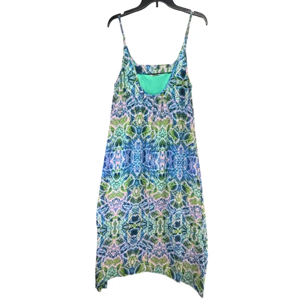 Show Me Your Mumu Taryn Strap Back Dress Womens M Blue Snakeskin‎ Asymmetrical - Image 4