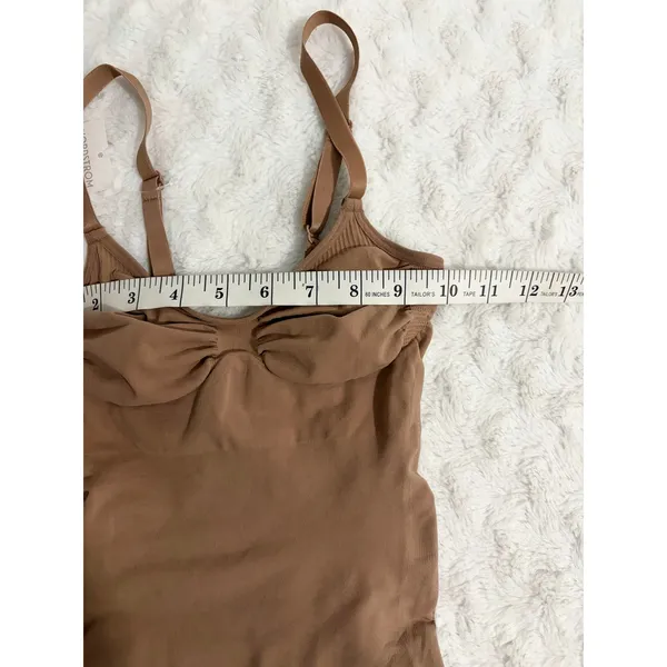 Skims Ochre Tan Seamless Sculpt Brief Support Shapewear Bodysuit L/XL - Image 7