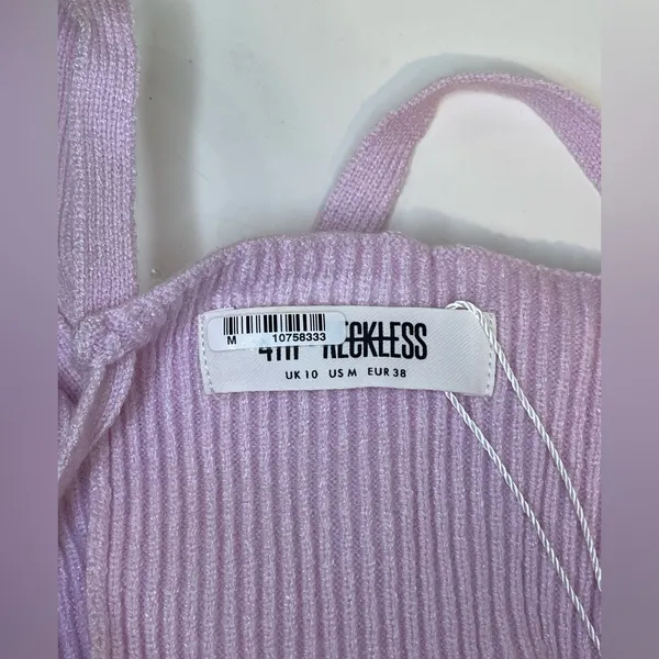 4TH‎ RECKLESS NWT Knit Set Pink Scorpios Trouser Size S and Crop Top Size M - Image 15