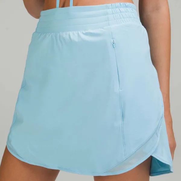 Lululemon Hotty Hot High-Rise Skirt Light Baby Blue Size 2 - Image 10