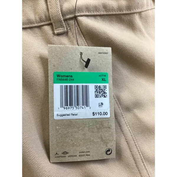 Nike Jordan Flight Womens Trousers‎ Hemp Beige Straight Leg Pants FN5446-244 XL - Image 6