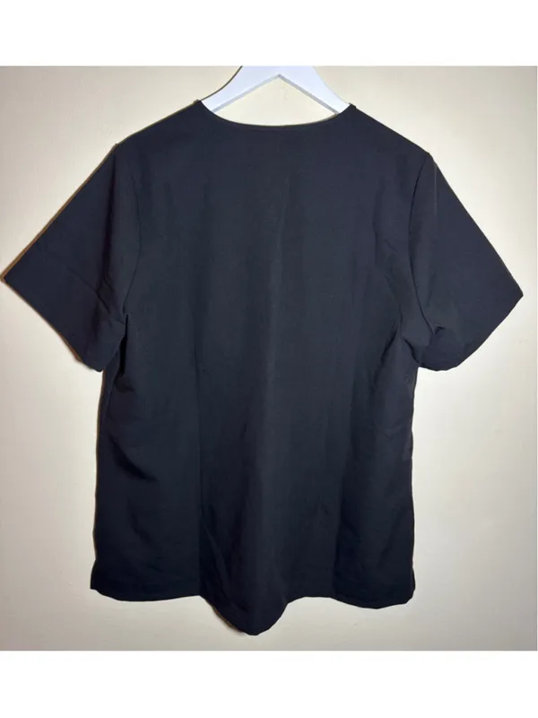FIGS Technical Collection Scrub Top XL Black - Image 4