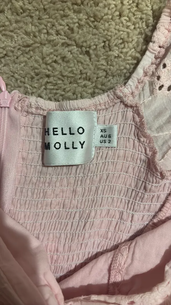 Hello Molly Pink Mini Dress - Image 4