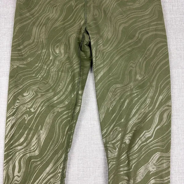 Fabletics Leggings Womens XS Green Ankle PowerHold Yoga Gym Pants Compression - Image 3
