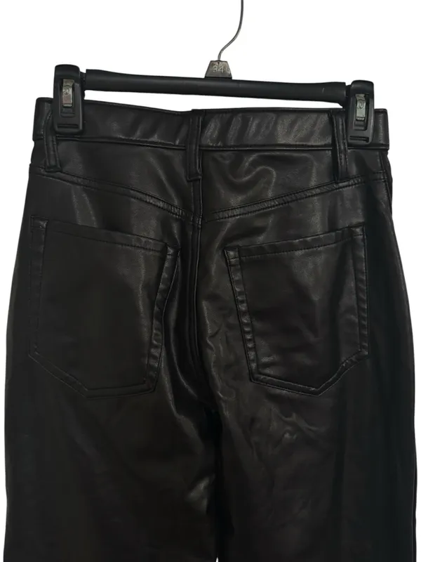 Abercrombie Curve Love Ankle Straight Ultra Hi-Rise Faux Leather Pants 28 - Image 6