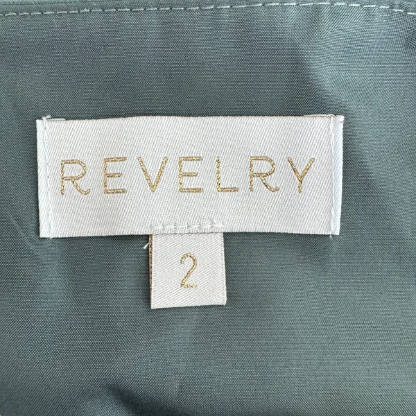 Revelry Valerie Chiffon Dress Eucalyptus Bridesmaid - Image 7