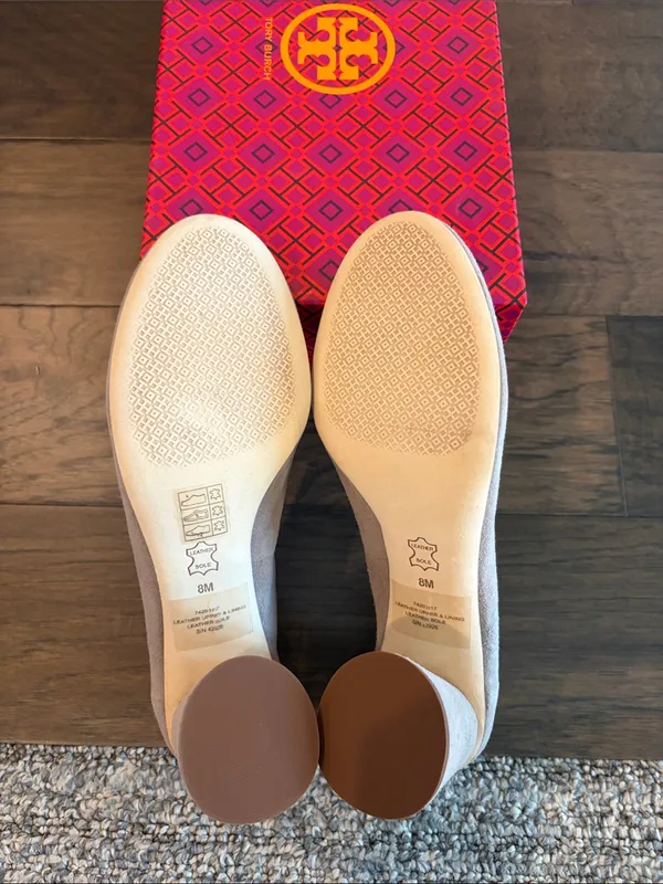New in Box Tory Burch Therese 65mm Suede Pump Sz 8 - Image 6