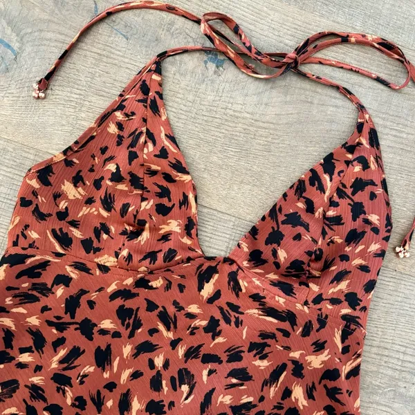 intimately free people hang on halter natural combo mini dress - Image 3
