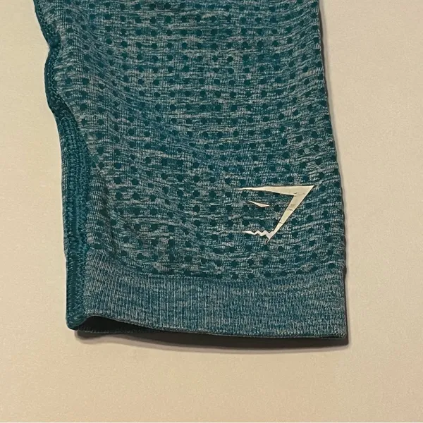 GymShark Womens Size XS‎ Teal Blue Green Athletic Leggings Workout Gym Stretch - Image 8