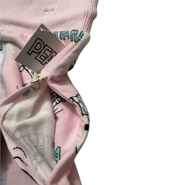 Peanuts Pink Snoopy Pajama Pants Size M - Image 5